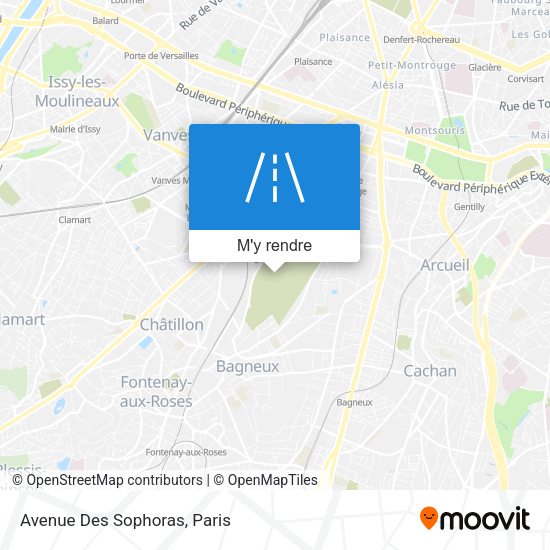 Avenue Des Sophoras plan
