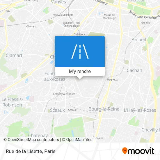 Rue de la Lisette plan