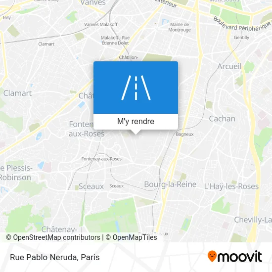 Rue Pablo Neruda plan