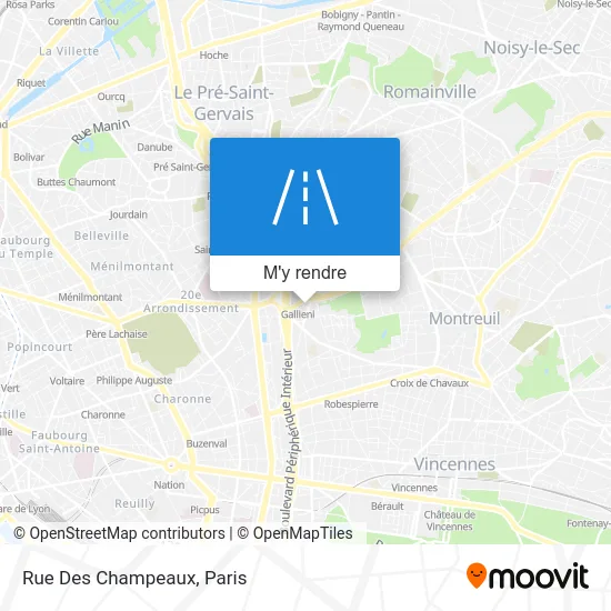 Rue Des Champeaux plan