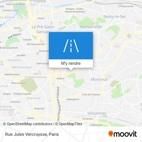 Rue Jules Vercruysse plan