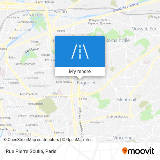 Rue Pierre Soulié plan