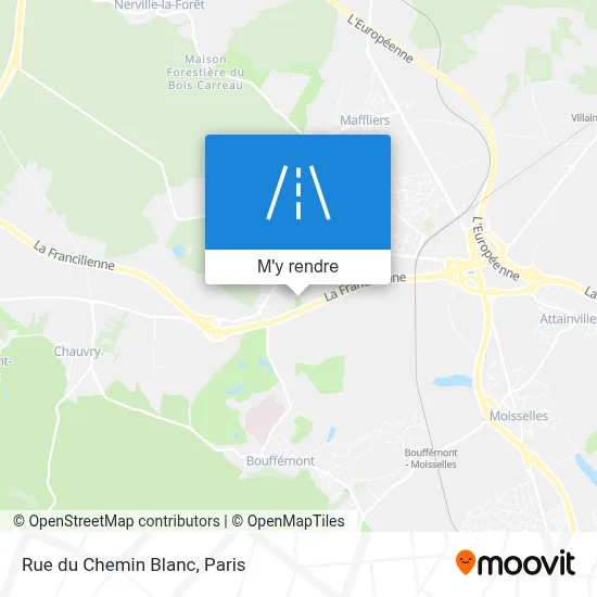 Rue du Chemin Blanc plan