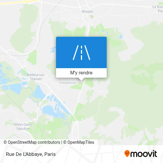 Rue De L'Abbaye plan