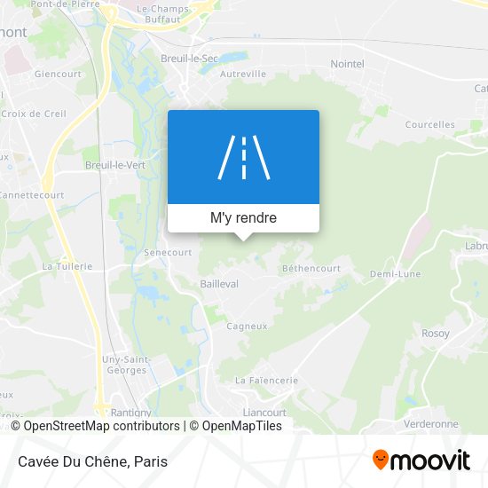 Cavée Du Chêne plan