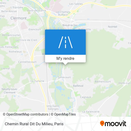 Chemin Rural Dit Du Milieu plan