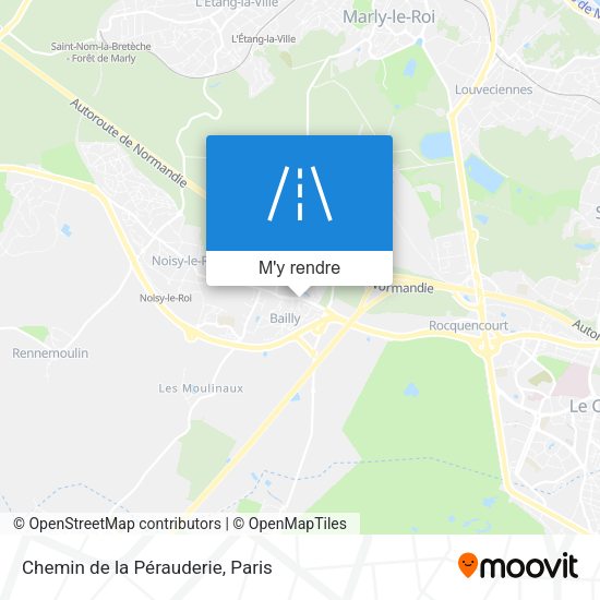 Chemin de la Pérauderie plan