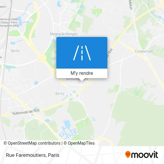 Rue Faremoutiers plan