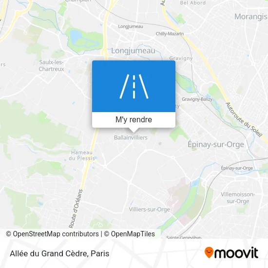 Allée du Grand Cèdre plan