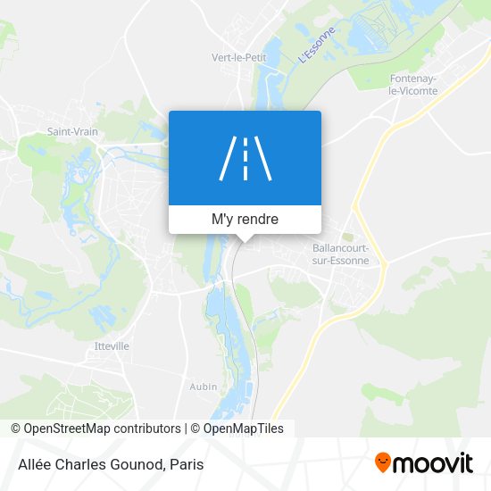 Allée Charles Gounod plan