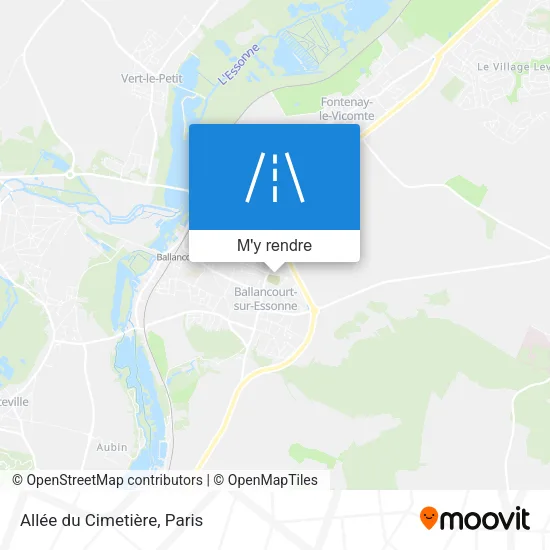 Allée du Cimetière plan
