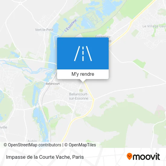 Impasse de la Courte Vache plan