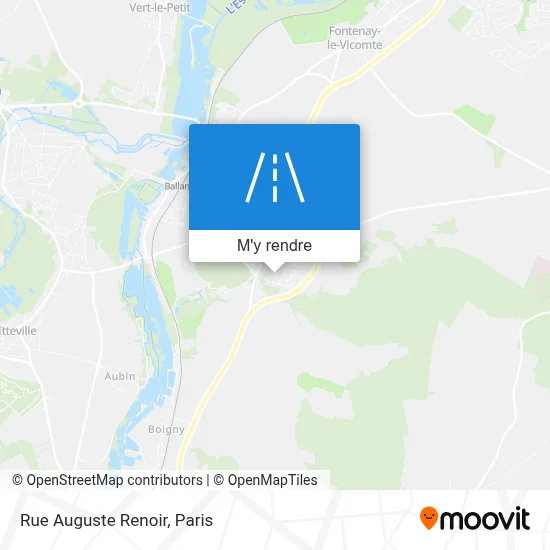 Rue Auguste Renoir plan