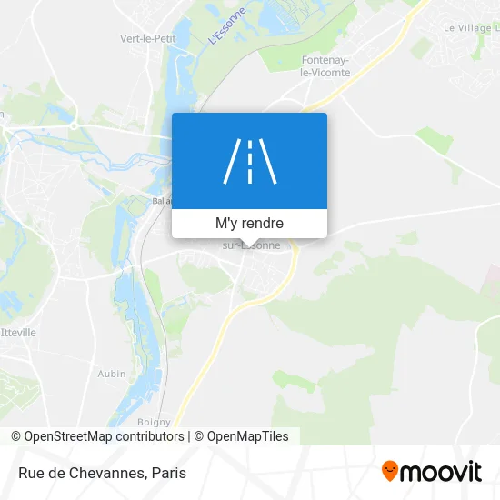 Rue de Chevannes plan