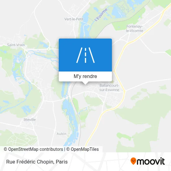 Rue Frédéric Chopin plan