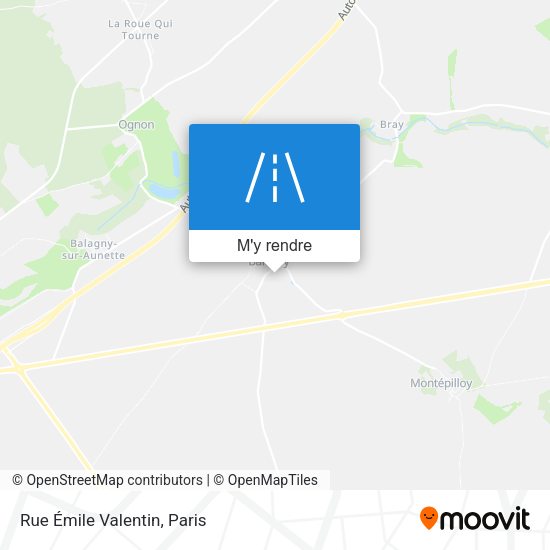 Rue Émile Valentin plan