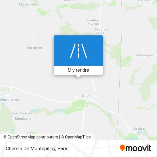 Chemin De Montépilloy plan