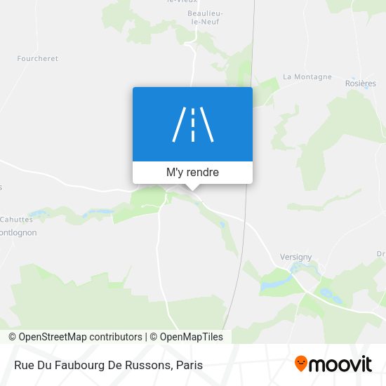Rue Du Faubourg De Russons plan