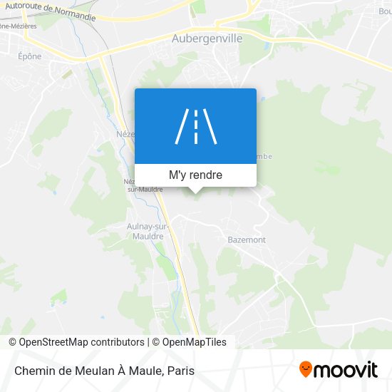 Chemin de Meulan À Maule plan