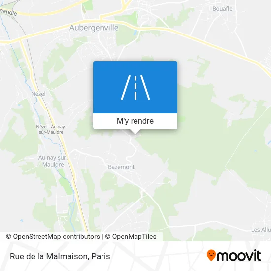 Rue de la Malmaison plan