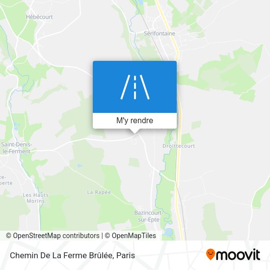 Chemin De La Ferme Brûlée plan