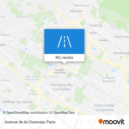 Avenue de la Chesnaie plan
