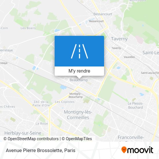 Avenue Pierre Brossolette plan