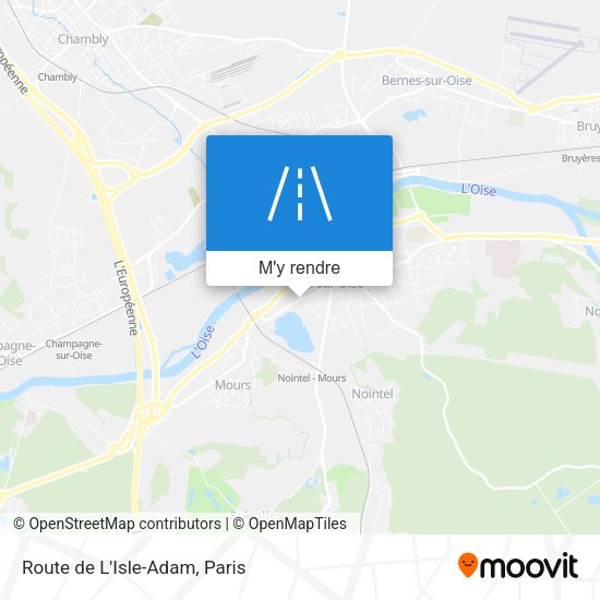 Route de L'Isle-Adam plan