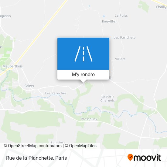 Rue de la Planchette plan