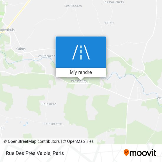 Rue Des Prés Valois plan