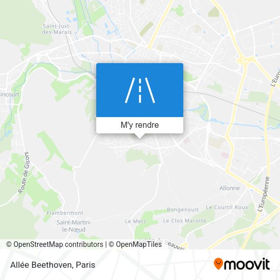 Allée Beethoven plan