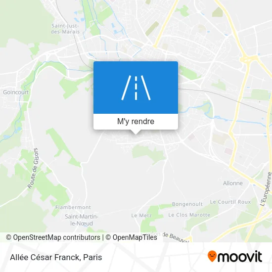 Allée César Franck plan