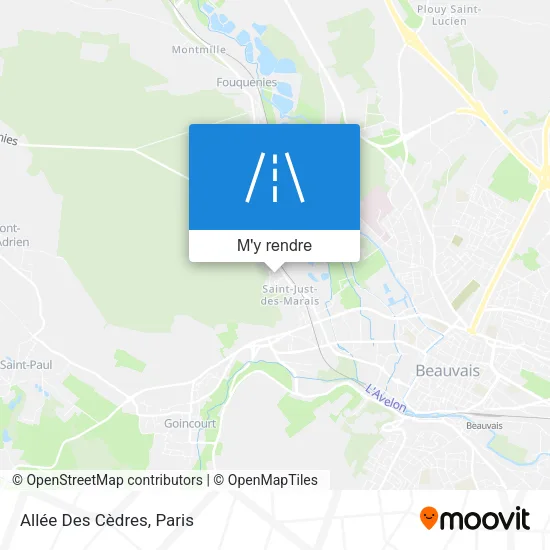 Allée Des Cèdres plan