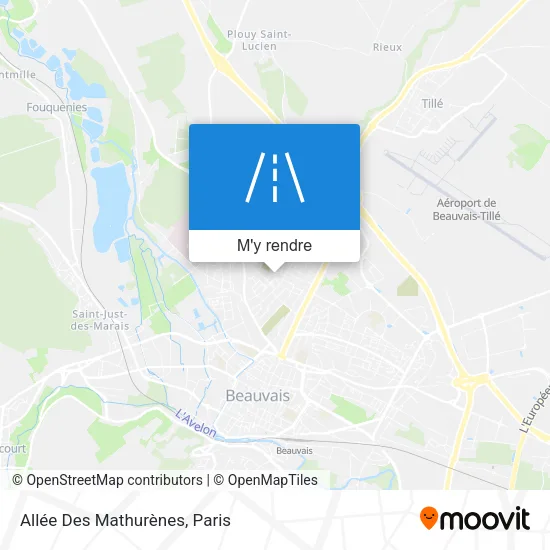 Allée Des Mathurènes plan