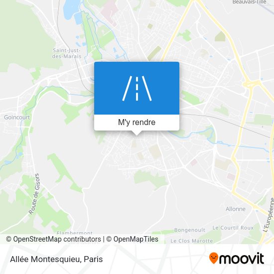 Allée Montesquieu plan