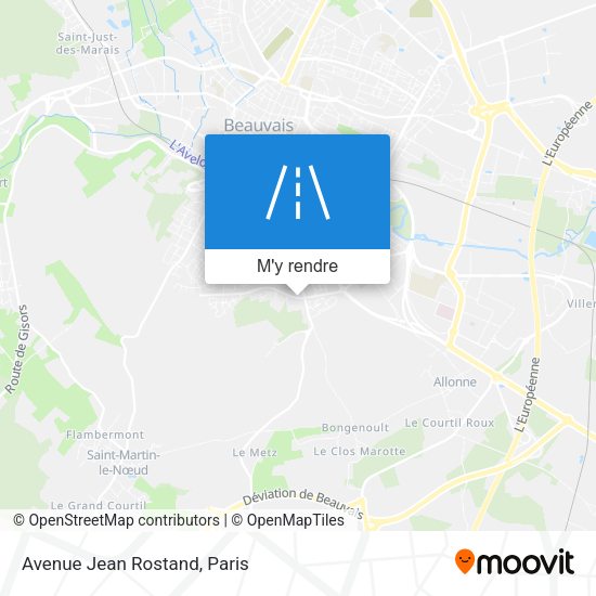 Avenue Jean Rostand plan