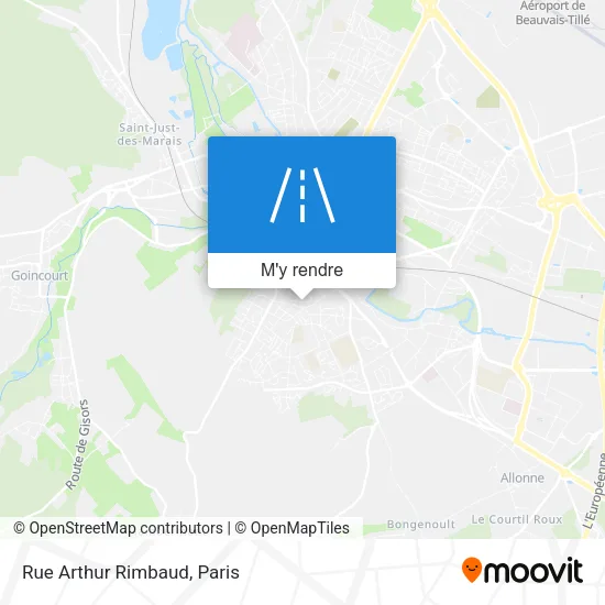 Rue Arthur Rimbaud plan