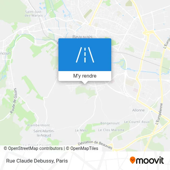 Rue Claude Debussy plan