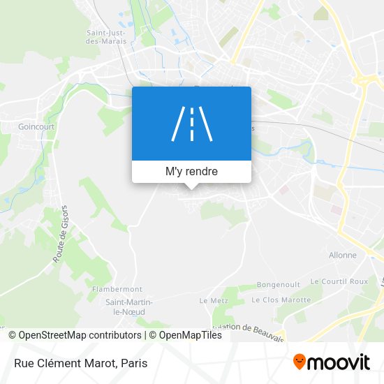 Rue Clément Marot plan