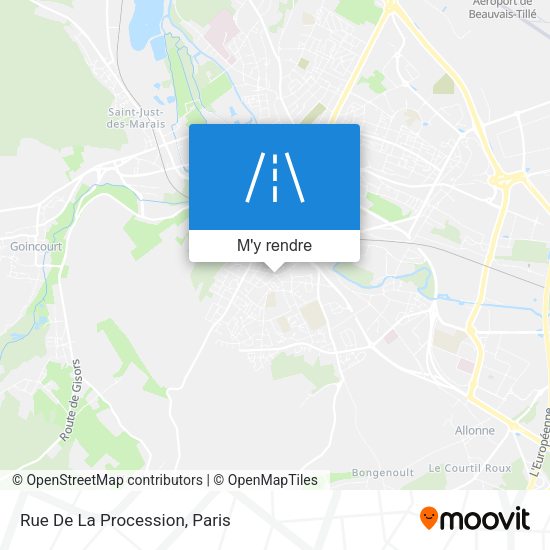 Rue De La Procession plan