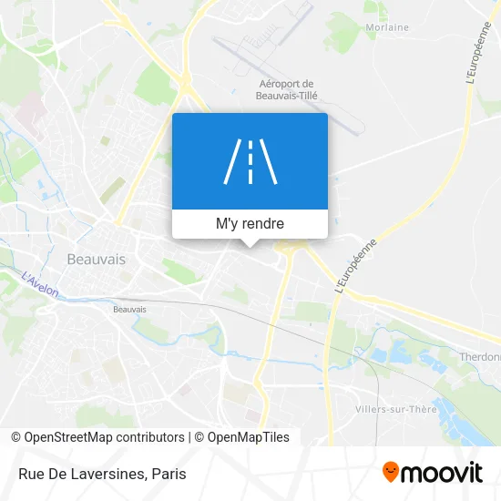 Rue De Laversines plan