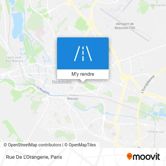 Rue De L'Orangerie plan