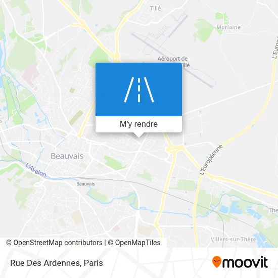 Rue Des Ardennes plan