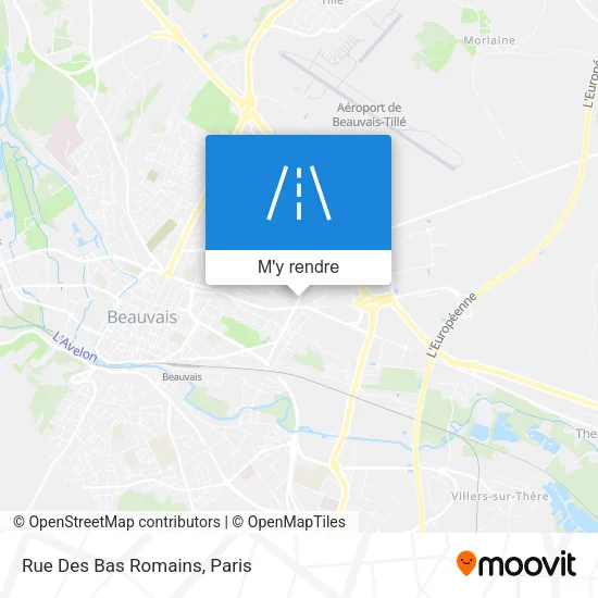 Rue Des Bas Romains plan