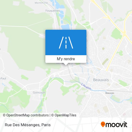 Rue Des Mésanges plan