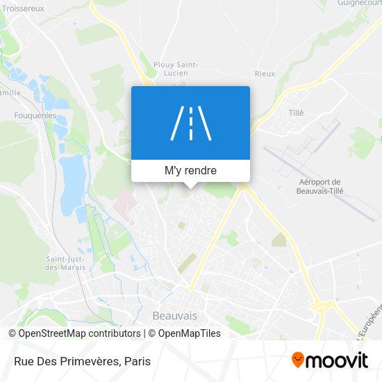 Rue Des Primevères plan