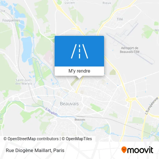 Rue Diogène Maillart plan