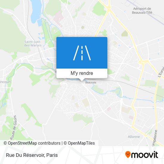 Rue Du Réservoir plan