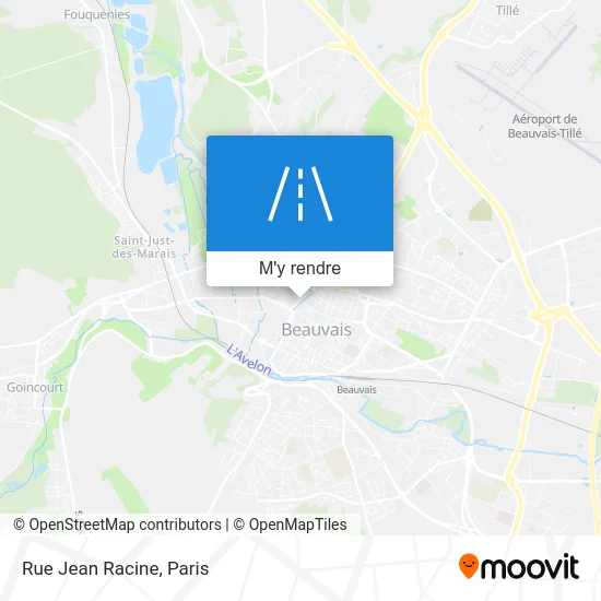 Rue Jean Racine plan