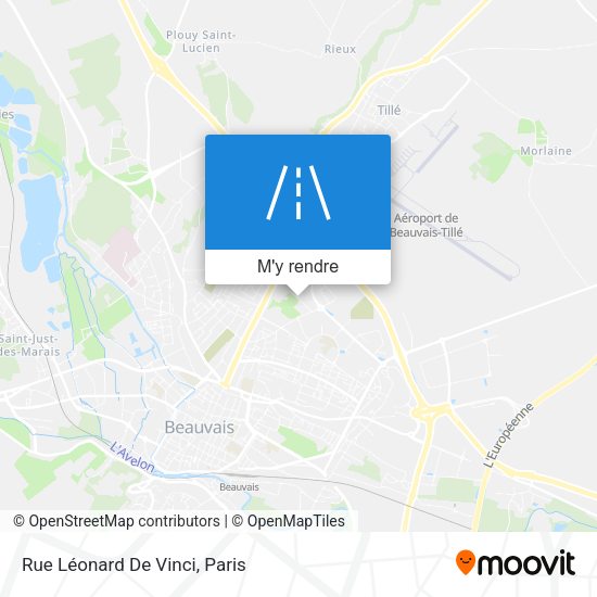Rue Léonard De Vinci plan
